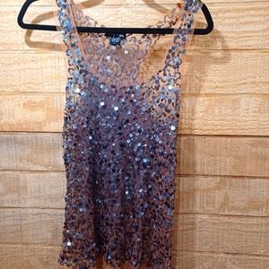 Ladies Sequin Tank Top